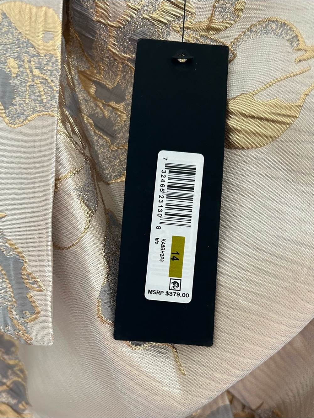 NWT Donna Karan Floral Jacquard Ball Gown - Picture 2 of 3